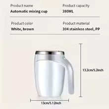 Self-Stirring Mug  | Automatic Mixing Cup for Coffee, Tea & Drinks | Electric Stirring Mug