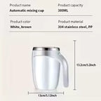 Self-Stirring Mug  | Automatic Mixing Cup for Coffee, Tea & Drinks | Electric Stirring Mug