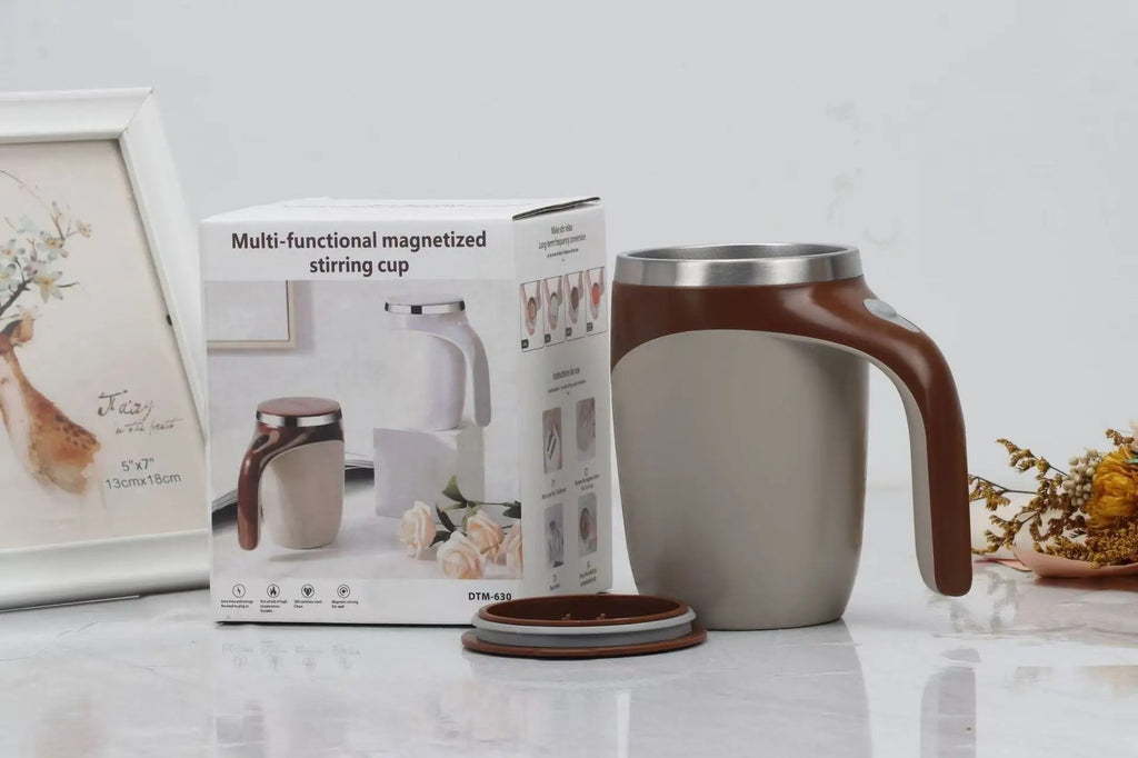 Self-Stirring Mug  | Automatic Mixing Cup for Coffee, Tea & Drinks | Electric Stirring Mug